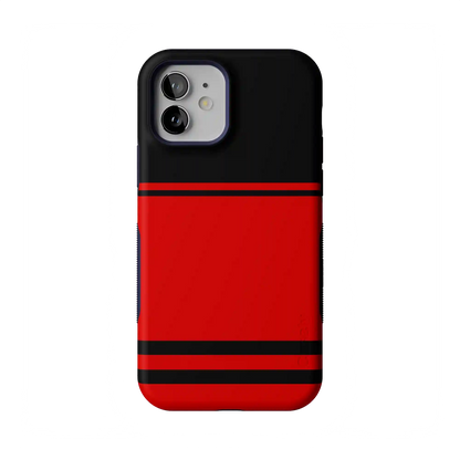 Storm Warning | Black & Red Stripes Case