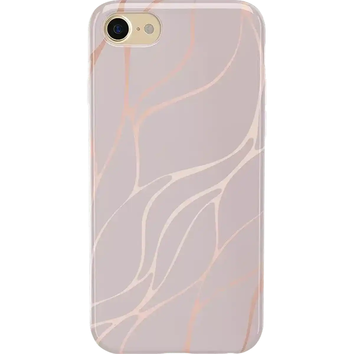 Midnight Ride | Pink and Gold Metallic Waves Case