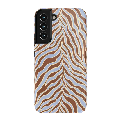 Untamed | Brown & Blue Zebra Case