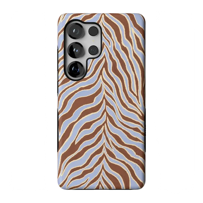 Untamed | Brown & Blue Zebra Case