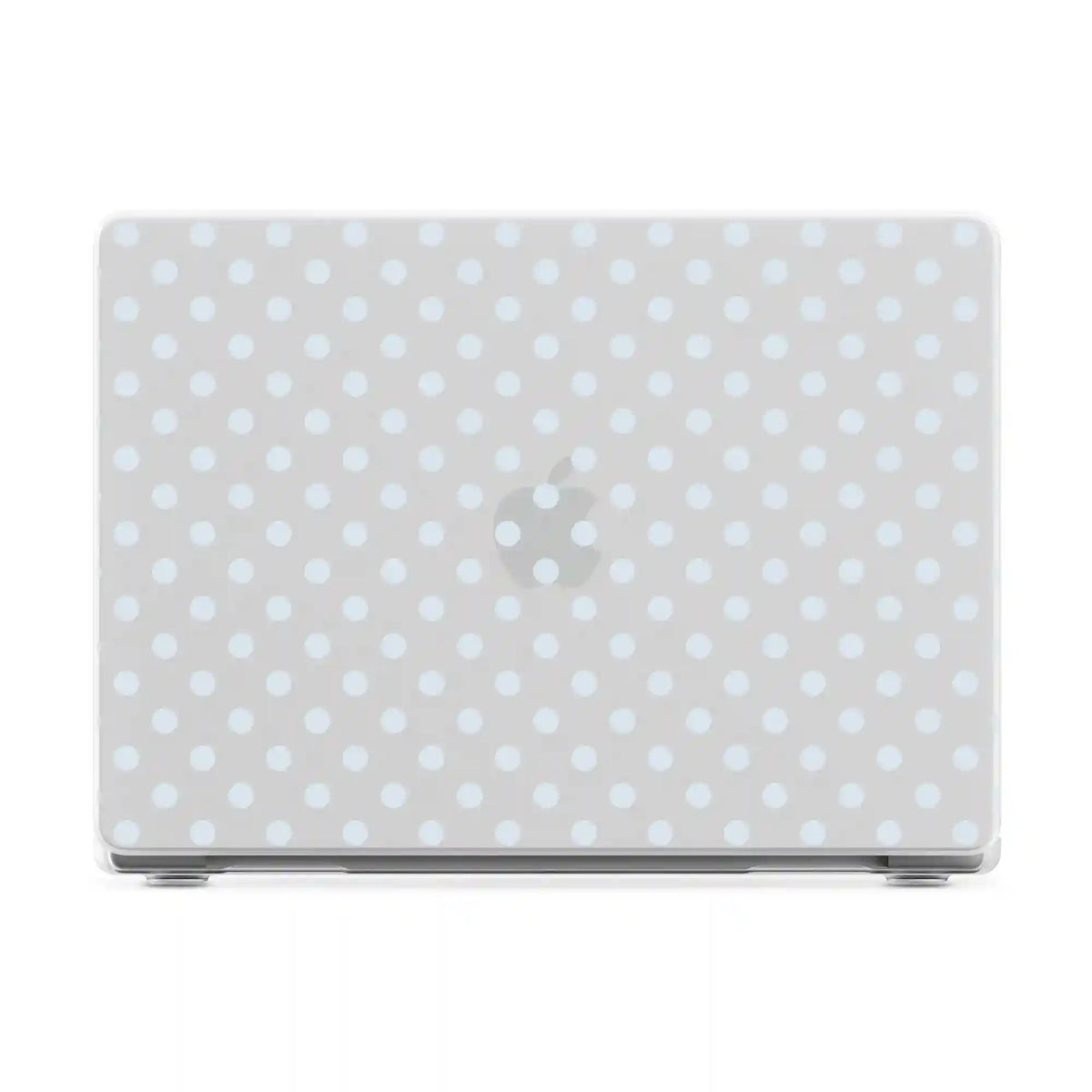 Spotted in SoHo | Light Blue Clear Polka Dot Laptop Shell