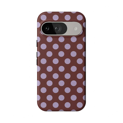 Spotted in SoHo | Burgundy Polka Dot Case