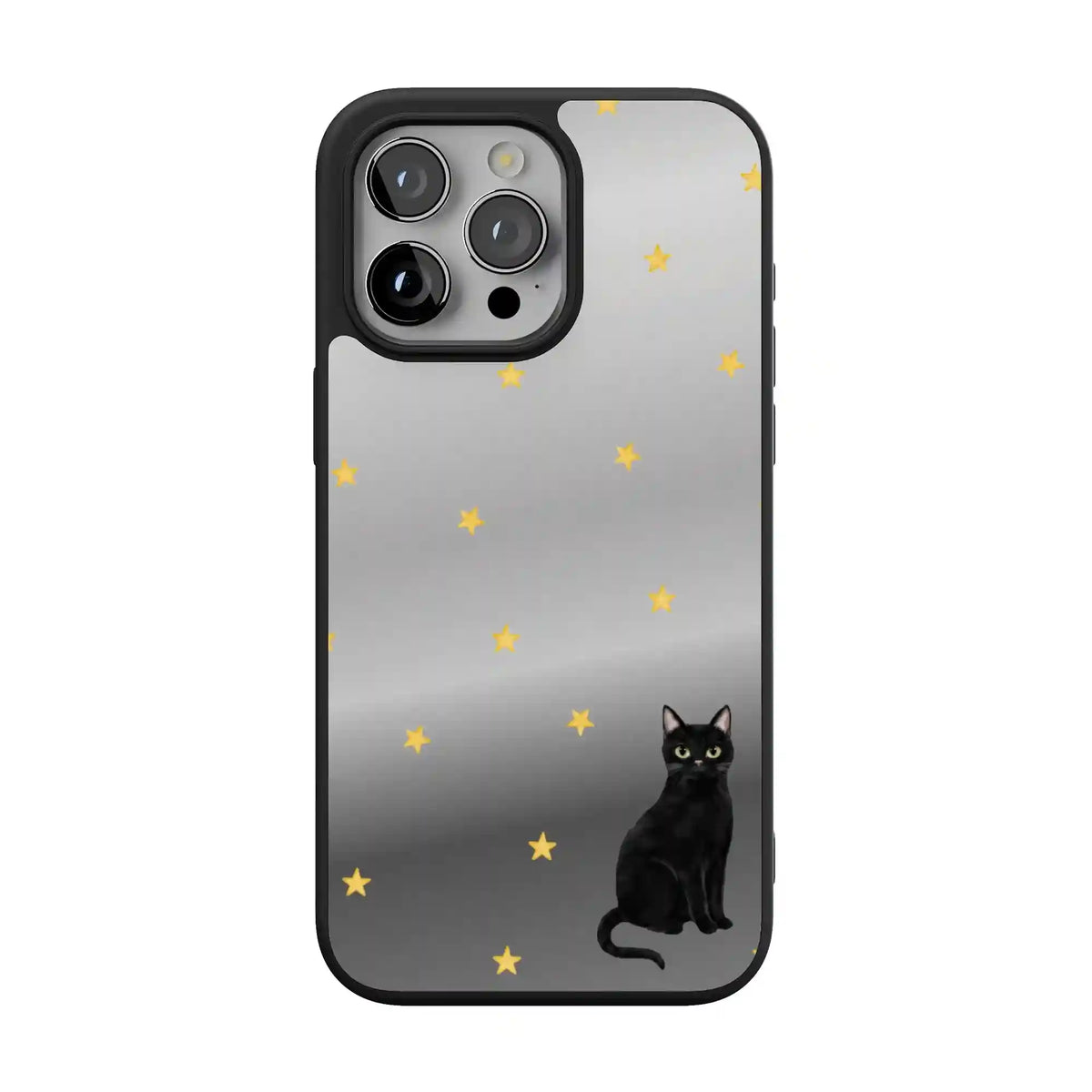 Black Meow-gic | Mirrored Cat Case