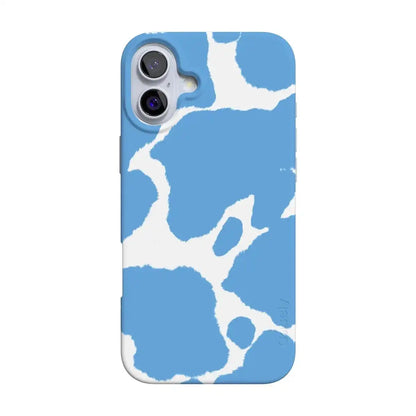 Current MOOd | Light Blue Cow Print Case