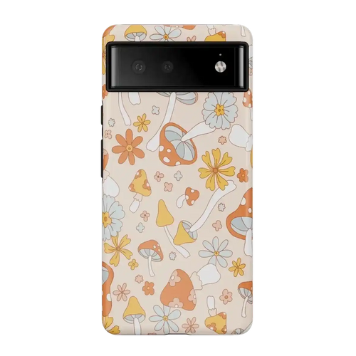 Mushroom Magic | Retro Floral Google Pixel Case