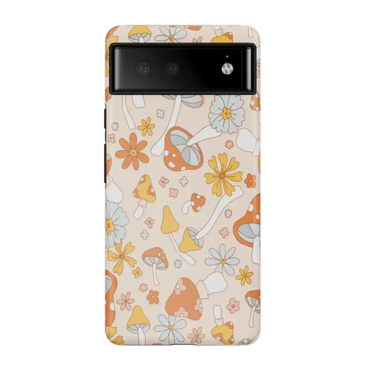 Mushroom Magic | Retro Floral Google Pixel Case