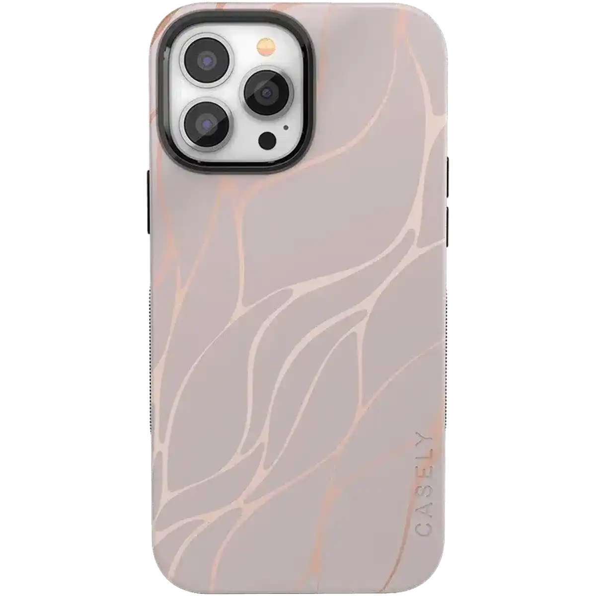 Midnight Ride | Pink and Gold Metallic Waves Case