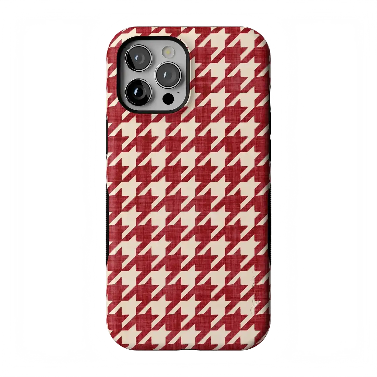 Scarlet Stitch | Red Houndstooth Case