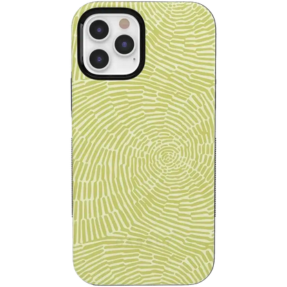 Swirl Away | Tea Green Geometric Case