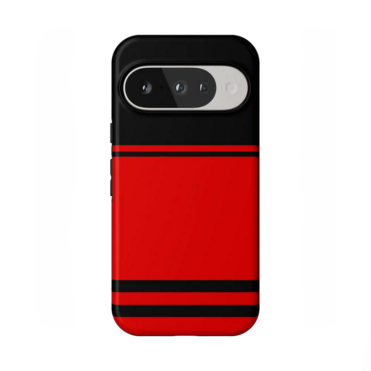Storm Warning | Black & Red Stripes Case