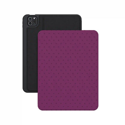On the Dot | Plum Polka Dot iPad Case