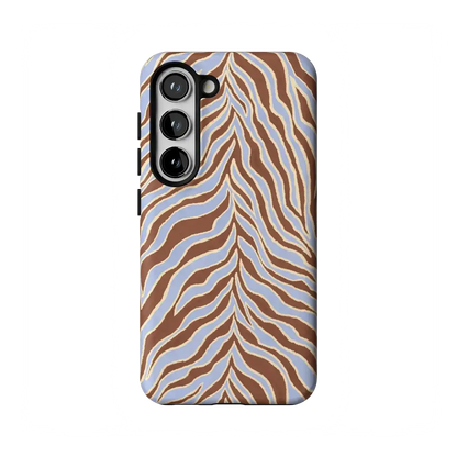 Untamed | Brown & Blue Zebra Case