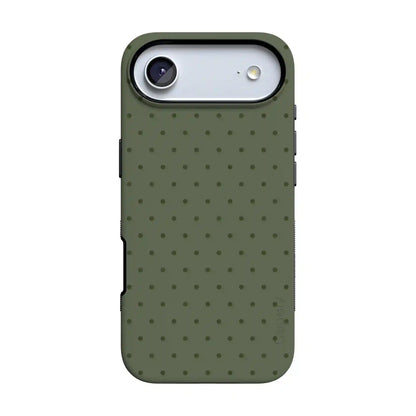 On the Dot | Olive Green Polka Dot Case