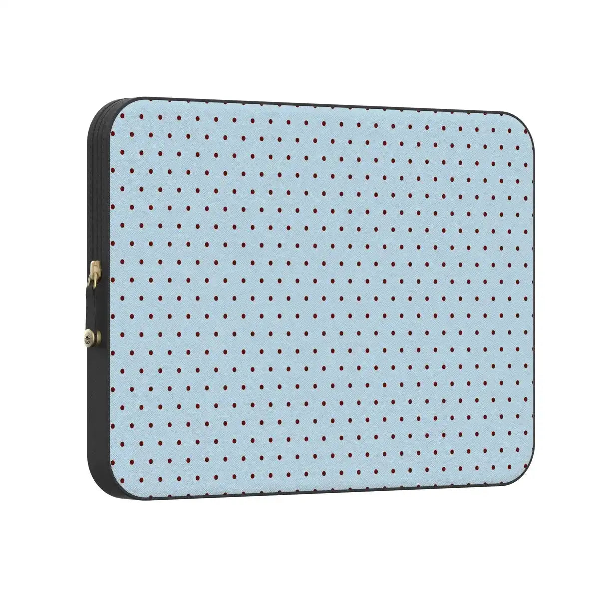 On the Dot | Blue Polka Dot Laptop Case
