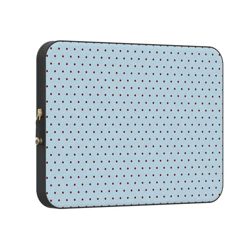 On the Dot | Blue Polka Dot Laptop Case