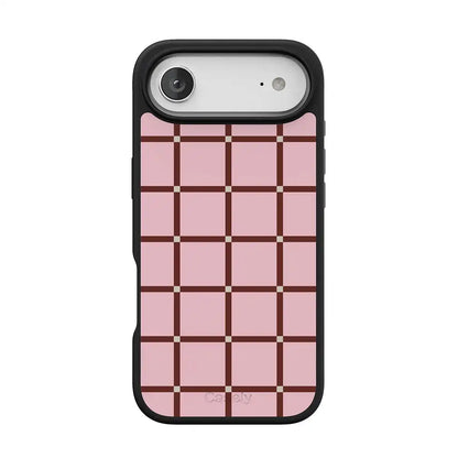 Uptown Gridlock | Pink Checkerboard Case