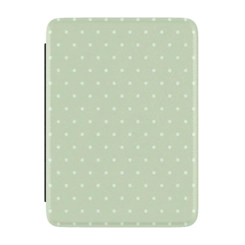 On the Dot | Green Polka Dot Kindle Case