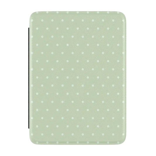 On the Dot | Green Polka Dot Kindle Case