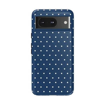 On the Dot | Navy Polka Dot Case