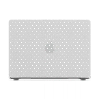 On the Dot | White Polka Dot Laptop Shell