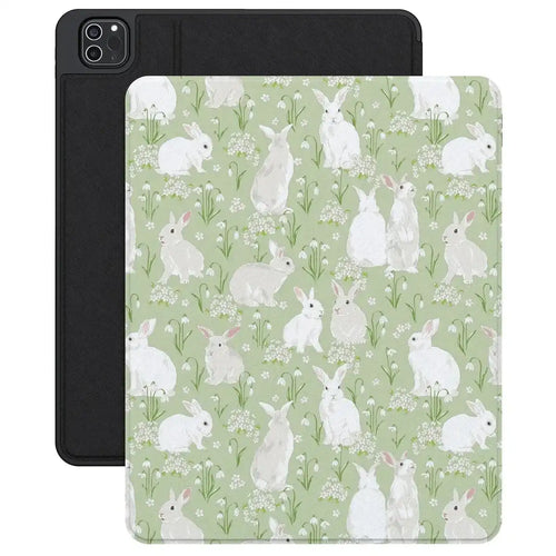 Hop to it | Green Bunny iPad Case