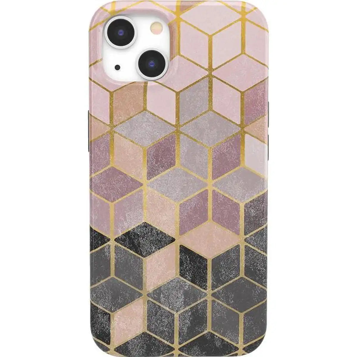 Stepping Up | Geo Rose Gold Marble Case