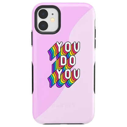 YOU DO YOU | Purple Print iPhone Case