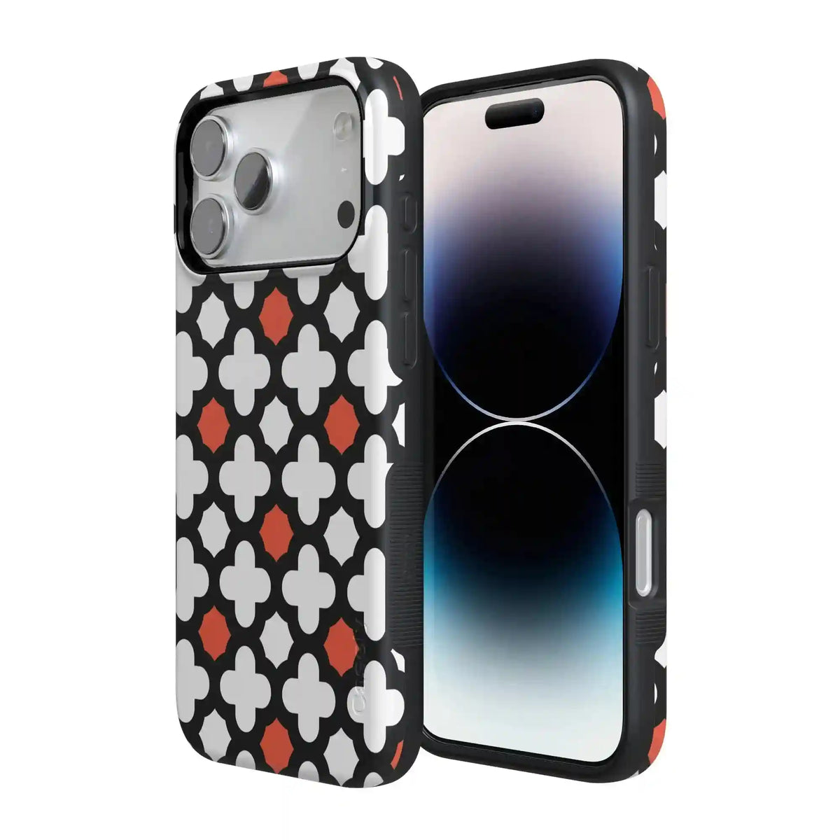 Red Lattice Tile | High Contrast Design Case