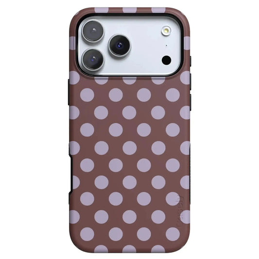 Spotted in SoHo | Burgundy Polka Dot Case