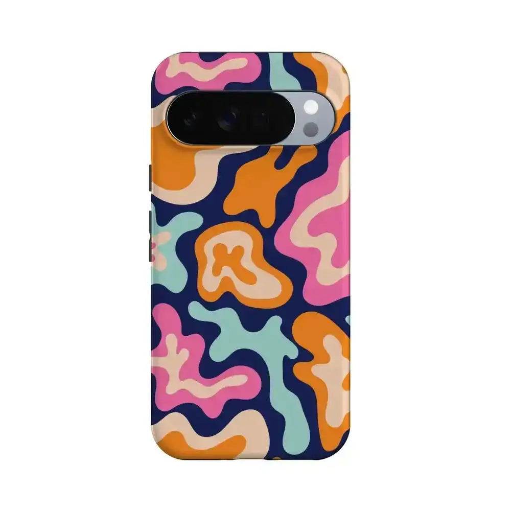 Midnight Color Splash | Abstract Retro Google Pixel Case