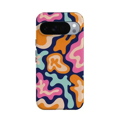 Midnight Color Splash | Abstract Retro Google Pixel Case
