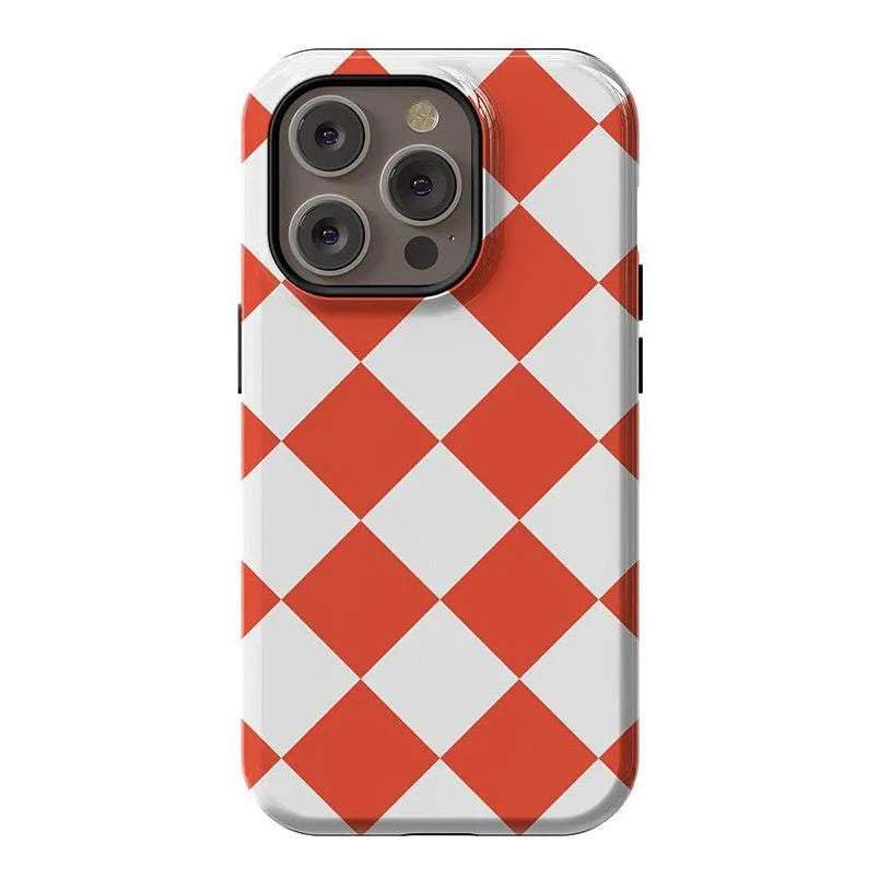 Red Checkerboard | High Contrast Design Case