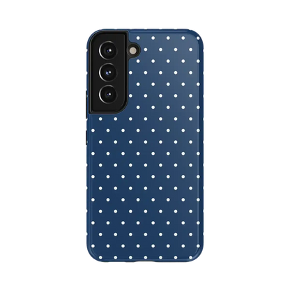 On the Dot | Navy Polka Dot Case