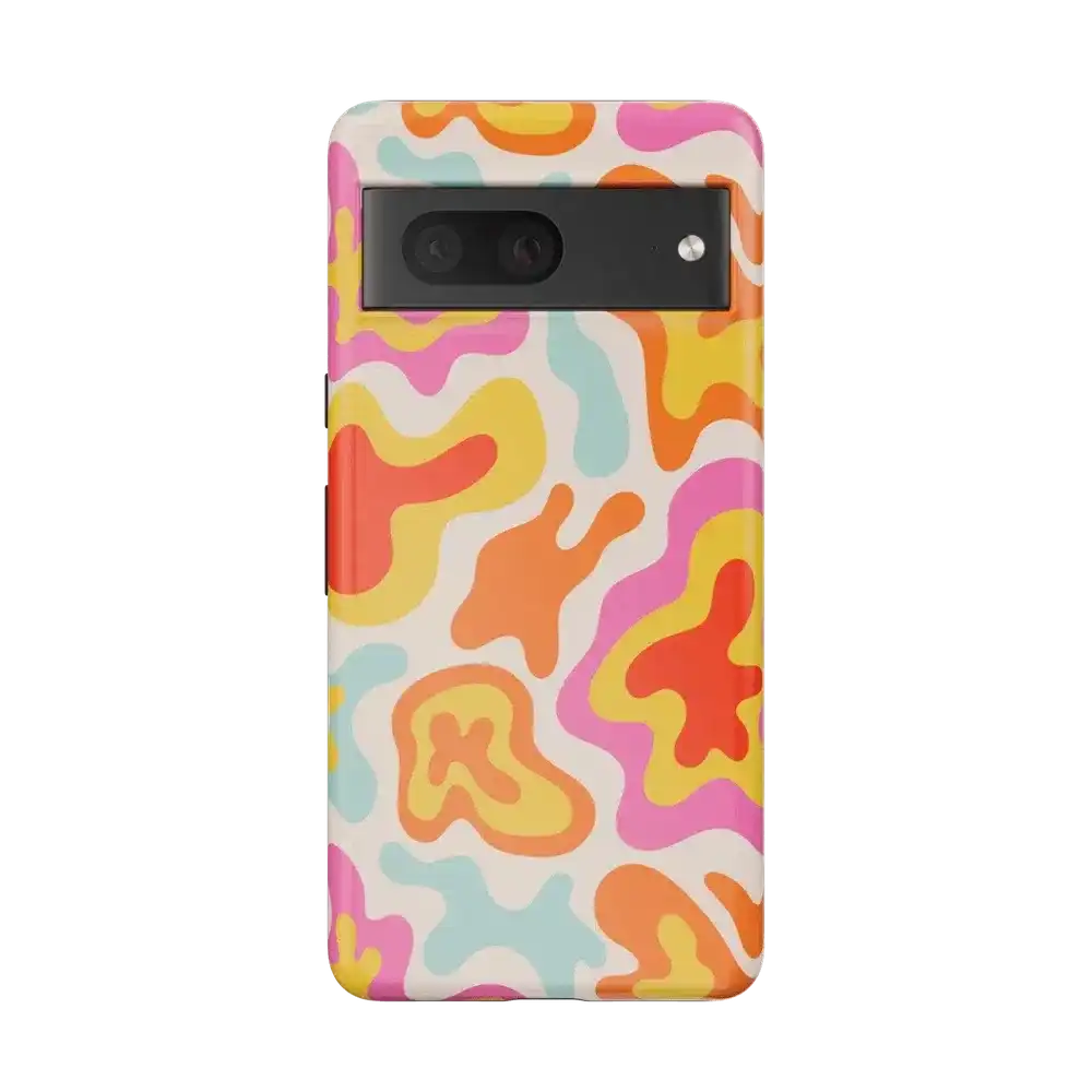 Tropical Color Splash | Abstract Retro Google Pixel Case