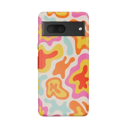 Tropical Color Splash | Abstract Retro Google Pixel Case