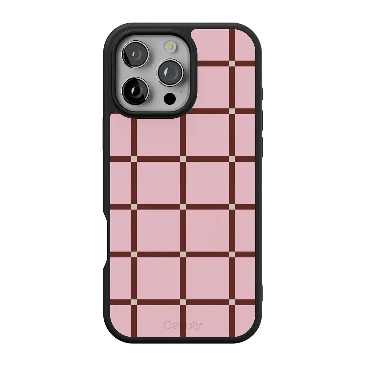 Uptown Gridlock | Pink Checkerboard Case