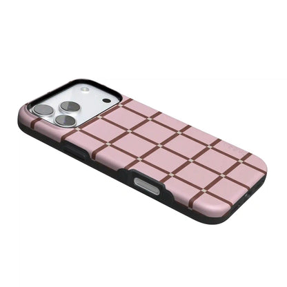 Uptown Gridlock | Pink Checkerboard Case