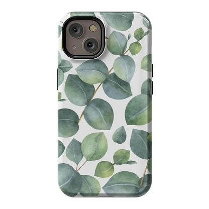 Leaf Me Alone | Green Floral Print Case