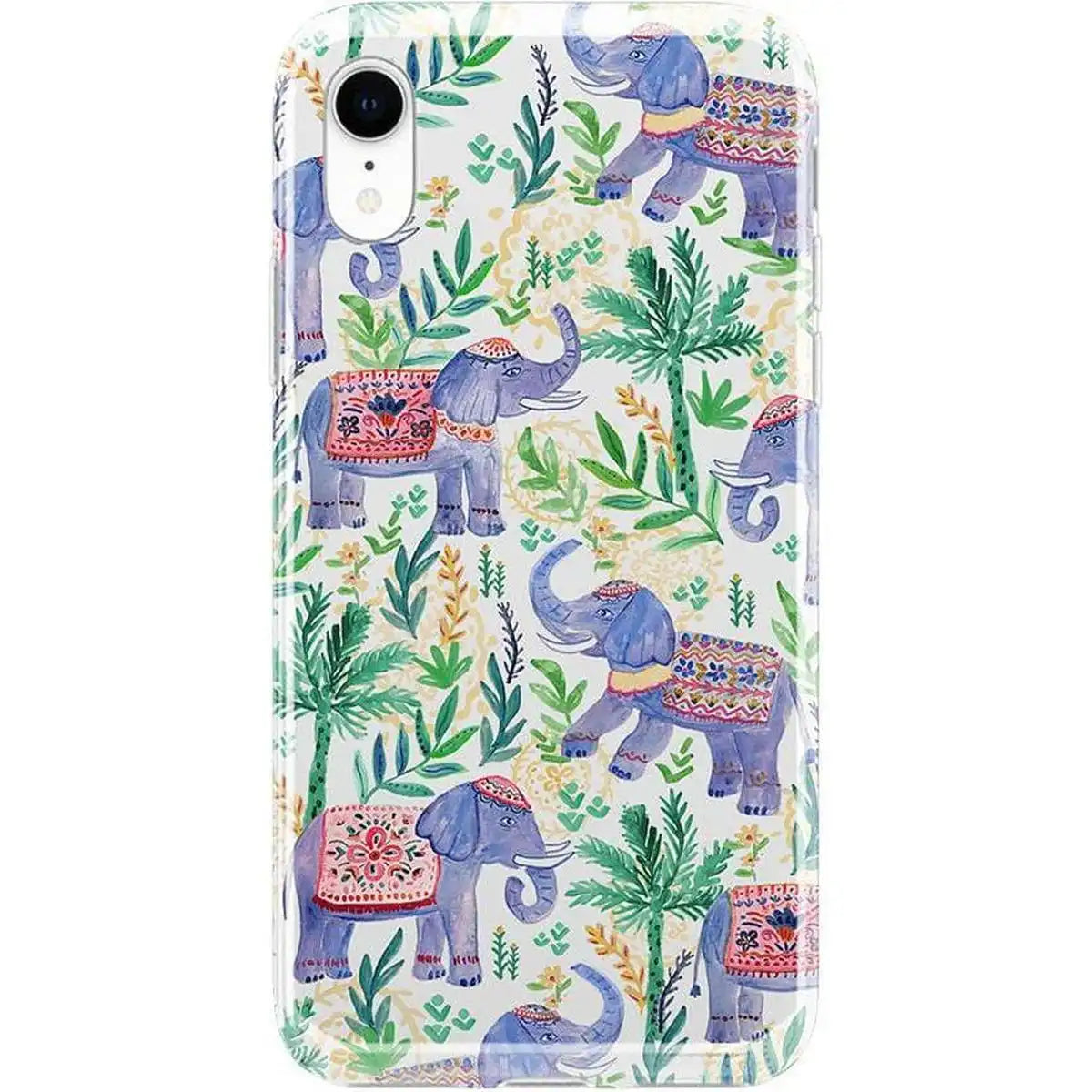 Pastel Gardens | Watercolor Elephant Floral Case