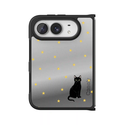 Black Meow-gic | Mirrored Cat Case
