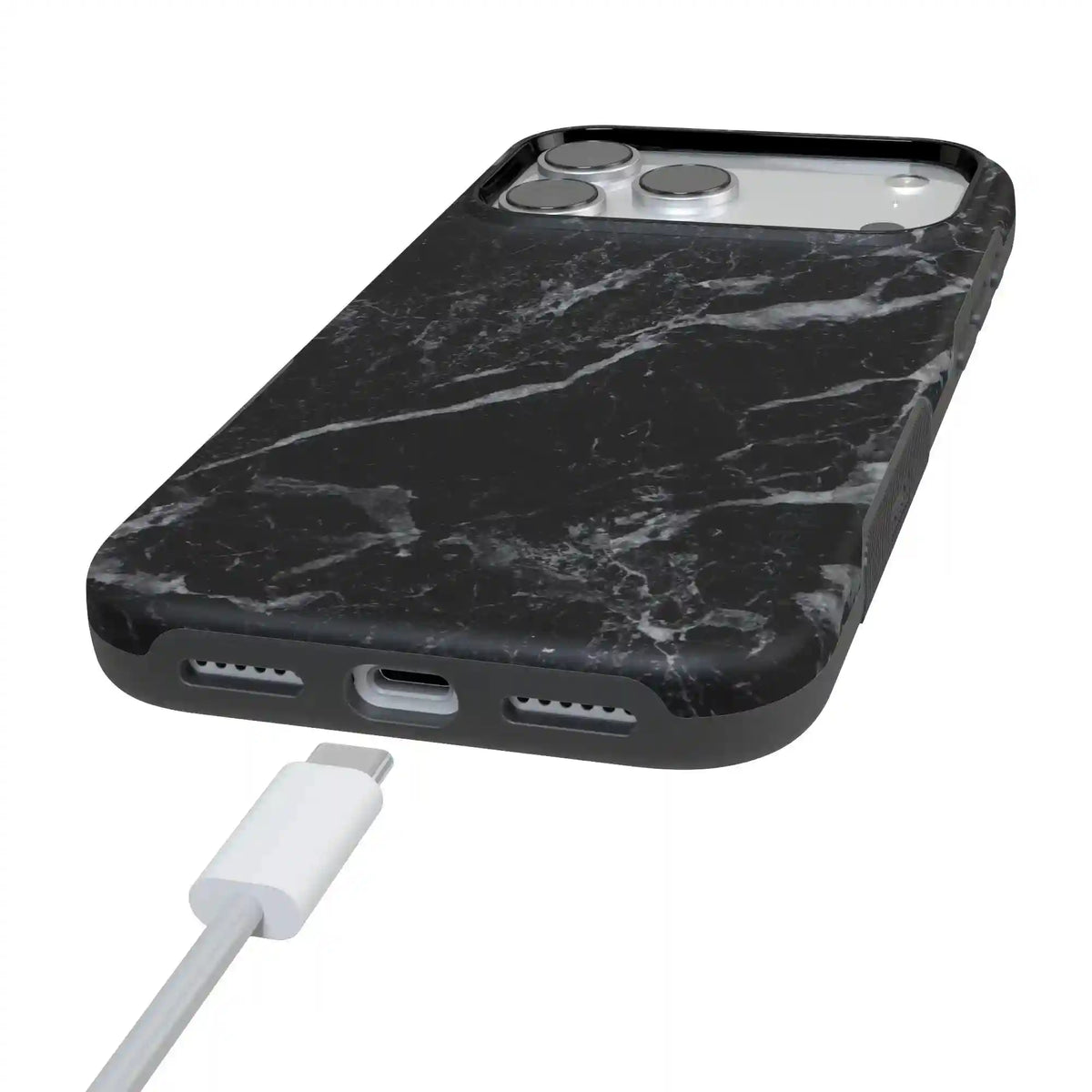 Black Pearl | Classic Black Marble Case