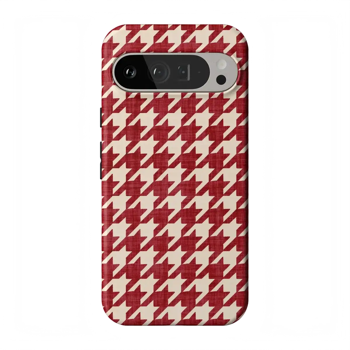 Scarlet Stitch | Red Houndstooth Case