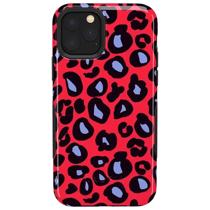 Into the Wild | Red & Blue Leopard Print Case