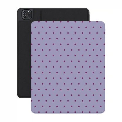 On the Dot | Purple & Plum Polka Dot iPad Case