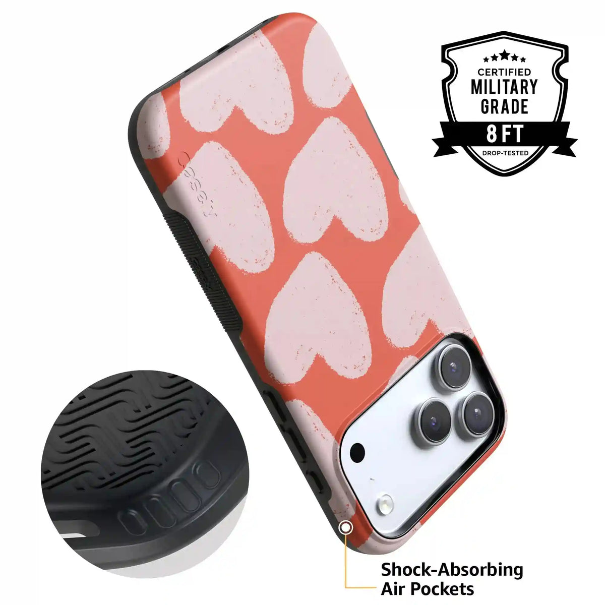 Love You More | Heart Doodle Case