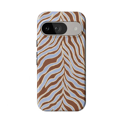 Untamed | Brown & Blue Zebra Case
