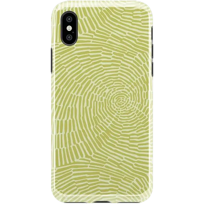 Swirl Away | Tea Green Geometric Case