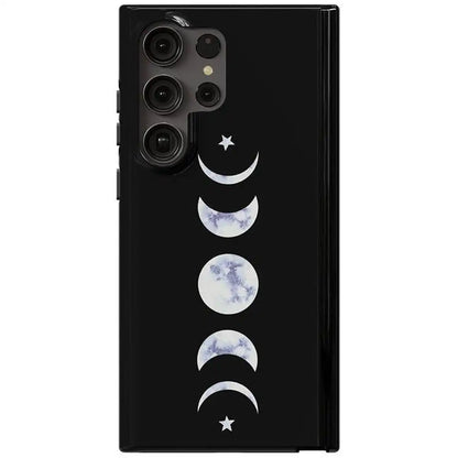 It's Just a Phase | Marble Moon Samsung Case