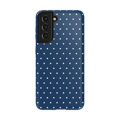 On the Dot | Navy Polka Dot Case
