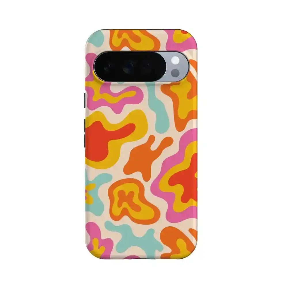 Tropical Color Splash | Abstract Retro Google Pixel Case